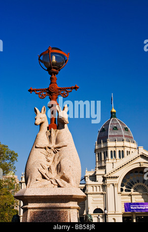 Melbourne / 1888 Ce monument est situé dans le 'Royal Exhibition Building s' motif à Melbourne en Australie. Banque D'Images