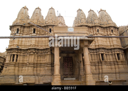 Inde Rajasthan Jaisalmer Jain temple dans fort Jaisalmer Banque D'Images