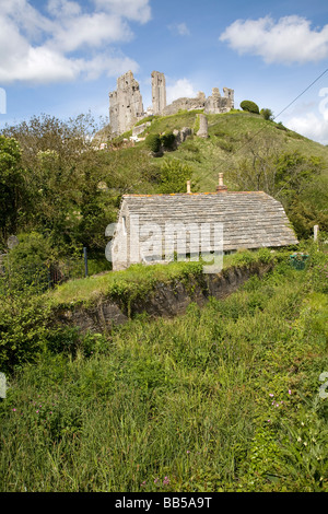 Village Corfe Castle Dorset Angleterre Banque D'Images