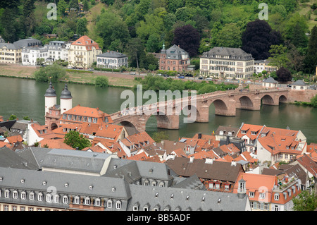 Vieux Pont à Heidelberg, Allemagne Banque D'Images