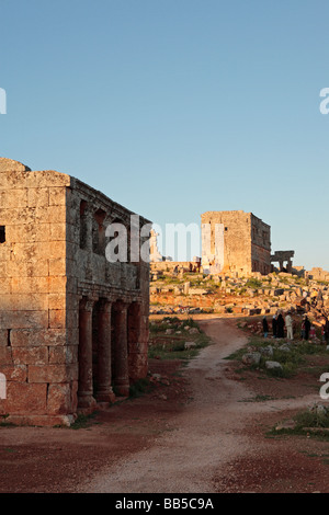 Serjilla ville morte, la Syrie Banque D'Images