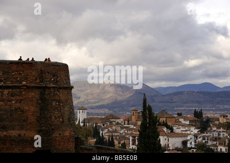 L'Alhambra, Grenade, Andalousie, Espagne Banque D'Images