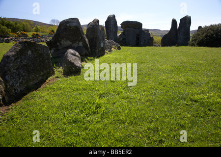 Cour clontygora tombe connue sous le nom de l'anneau Kings County armagh sud irlande du nord uk Banque D'Images