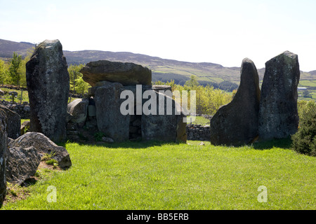 Cour clontygora tombe connue sous le nom de l'anneau Kings County armagh du sud de la frontière de l'Irlande du Nord uk Banque D'Images