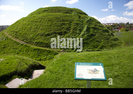 Dromore mound motte et bailey comté de Down en Irlande du Nord uk Banque D'Images