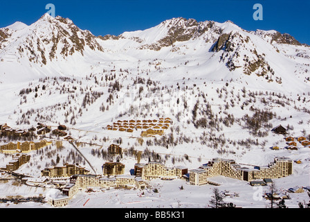 La station de ski Isola 2000 dans le parc national du Mercantour Banque D'Images