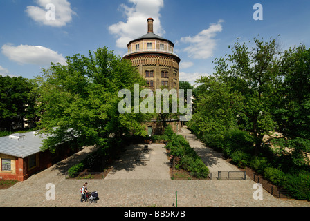 Berlin Allemagne Wasserturm Water tower brique conçu par Henry Gill et construit par l'anglais Waterworks Company (1877) à Prenzlauer Berg Banque D'Images