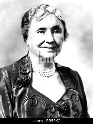 Keller, Helen (Adams), 27.6.1880 - 1.6.1968, réformateur social américain, militant (déaflind), portrait, 1955, Banque D'Images