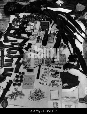 Géographie / voyages, Chine, politique, équipement américain des agents anti-communistes, capturé par les gardes-frontières chinois, 1963, Banque D'Images