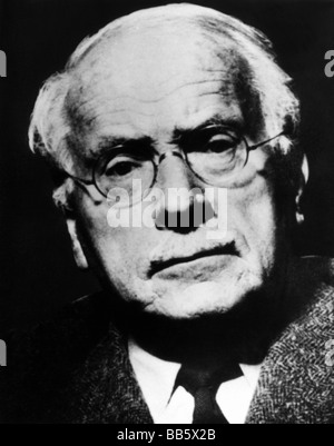 Jung, Carl Gustav, 26.7.1875 - 6. 6.1961, médecin suisse, psychologue, portrait, vers 1950, Banque D'Images