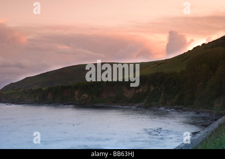 Coucher du soleil vu de looe Cornwall Banque D'Images