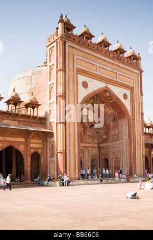 La mosquée Jama Masjid, Fatehpur Sikri, près de Agra, Uttar Pradesh, Inde Banque D'Images