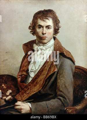 David, Jacques-Louis, 31.8.1748 - 24.12.1825, peintre français, auto-mi-longueur, 81 cm x 64 cm, 1794, Louvre, Paris, Banque D'Images
