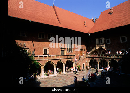 Pologne, Cracovie, Collegium Maius, Université Jagiellonienne Banque D'Images