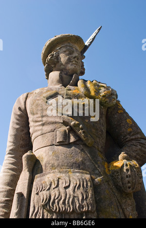 L'Ecosse Highland Glenfinnan Monument Bonnie Prince Charlie Banque D'Images