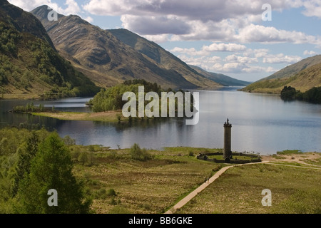 Highland Ecosse Loch Shiel Glenfinnan Banque D'Images