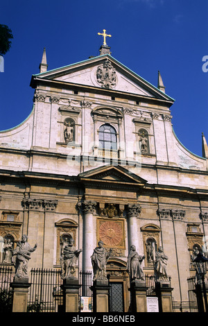 Pologne, Cracovie, église des Saints Pierre et Paul Banque D'Images