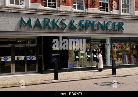 Marks and Spencer Magasin à Sidney Street Cambridge Angleterre Uk Banque D'Images