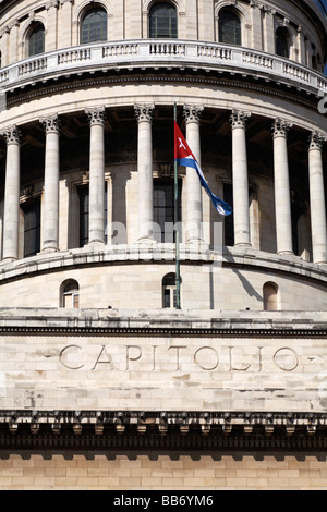 Close up of El Capitolio, National Capitol, à La Havane, Cuba, Antilles, Caraïbes, Amérique Centrale Banque D'Images