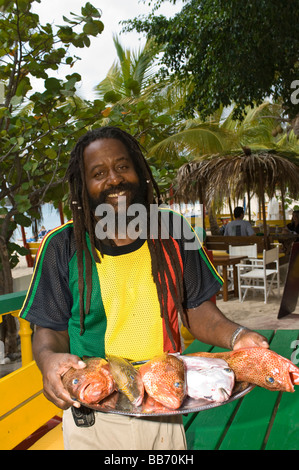 À Kali kali's Beach Bar restaurant St Martin St Maarten antilles Banque D'Images