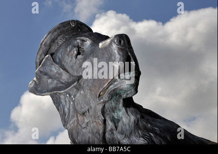 Statue de Bamse plus grand chien dans les forces alliées de la Seconde Guerre mondiale 2 Banque D'Images