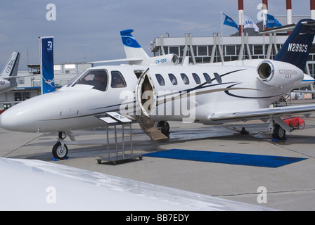 Cessna 525B Citation CJ3 Business Jet N299CS au Salon EBACE avion à l'aéroport de Genève Suisse Banque D'Images