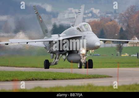 F/A-18 au cours de l'Eurofigher Évaluation, Emmen, Luzern, Suisse Banque D'Images