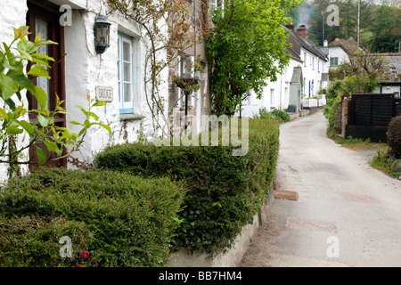 Lits jumeaux est un village tranquille sur un ruisseau de marée juste à côté de l'estuaire de la rivière Helford pittoresque dans le sud-ouest de Cornwall Banque D'Images