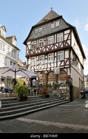 Maison à colombages à Wetzlar, du gothique tardif, construit vers 1500, Hesse, Allemagne Banque D'Images