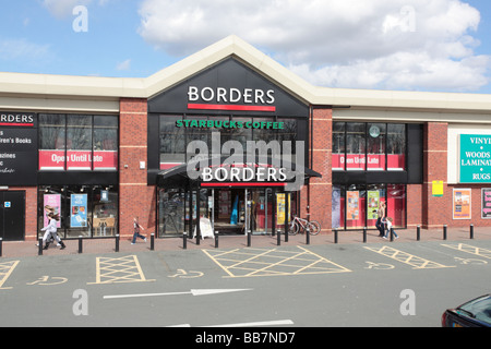 Librairie Borders, Riverside Retail Park, Warrington Banque D'Images