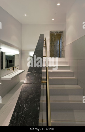 Rénovation mesdames toilettes au Victoria and Albert Museum l'intégration d'une installation d'art géométrique Banque D'Images