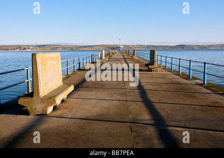 Weymouth Dorset UK Angleterre jetée en pierre Banque D'Images