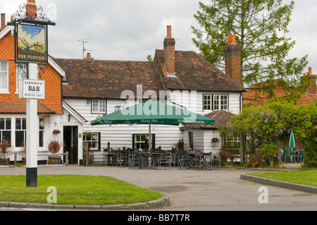 Le Plough Public House Leigh Surrey Banque D'Images