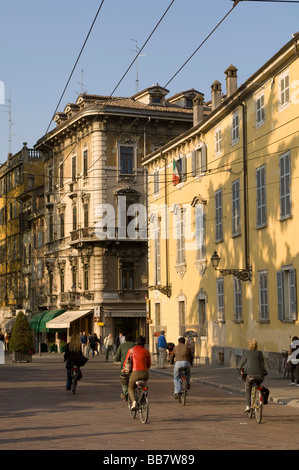 Via Garibaldi Parme Émilie-romagne en Italie Banque D'Images