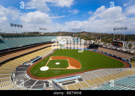 Le stade des Dodgers de Los Angeles, Elysian Park, Los Angeles, Californie, USA Banque D'Images