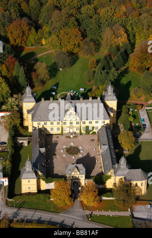 Photo aérienne, l'internat, château baroque, Eringerfeld Geseke, Soest, District Soester Boerde, Westphalie du Sud, Amérique du Rhin Banque D'Images