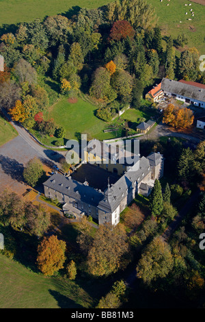 Photo aérienne, Meschede Château, Sundern, Coesfeld, Rhénanie-Palatinat, Hesse, Allemagne, Europa Banque D'Images