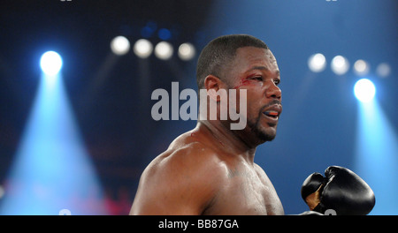 WBC Heavyweight Championship match de boxe, Vitali Klitschko vs. Juan Carlo Gomez, Hanns-Martin-Schleyer Hall, Stuttgart, Baden- Banque D'Images