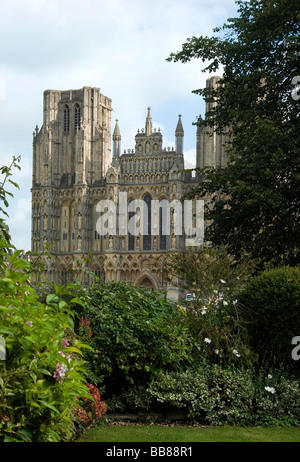 La cathédrale de Wells, Somerset, UK Banque D'Images