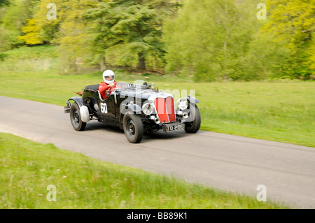 Brough Superior 1936 GS Alpine 3455cc supercharged Wiscombe Hill Climb 10 Mai 2009 Banque D'Images