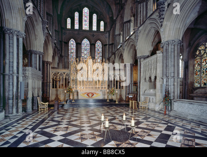 Cathédrale d'Ely Presbytère 13e siècle Banque D'Images