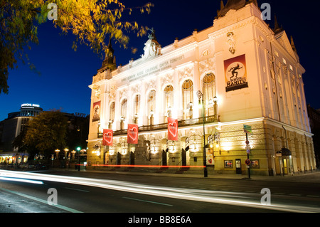 Théâtre Theater des Westens la nuit, Berlin, Germany, Europe Banque D'Images