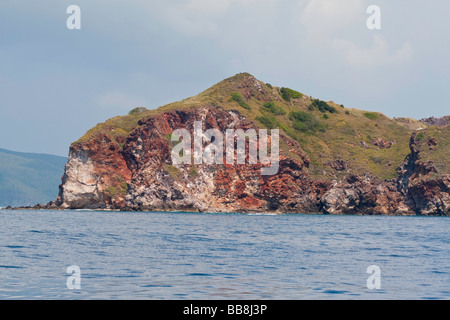 L'île de Saba colorés dans les îles Vierges américaines Banque D'Images