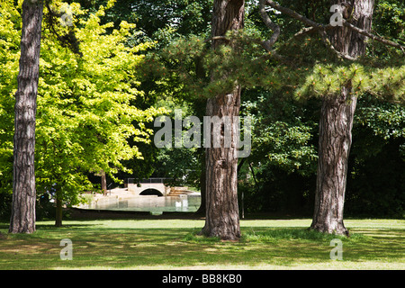 'Cherry Hinton Hall' Park, Cambridge, Cambridgeshire, Angleterre. Banque D'Images