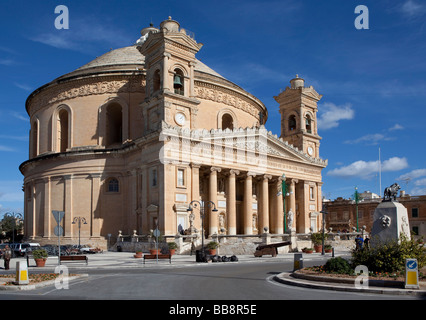 Dôme de Mosta, ou Rotonde de Santa Marija Assunta, Mosta, Malta, Europe Banque D'Images