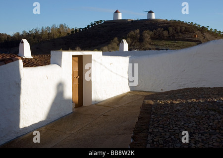 San Lucar, Rio Guadiana village espagnol Banque D'Images