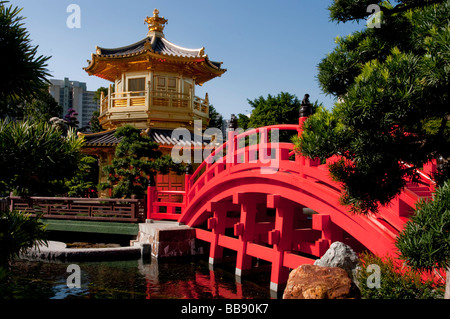 Asie Chine Hong Kong Chi Lin nunnery pagoda 2008 Banque D'Images