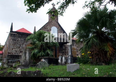 L'église anglicane St Johns Figtree abrite l'original du certificat de mariage de l'amiral Nelson et Fanny Nisbet Nevis Caraïbes Banque D'Images