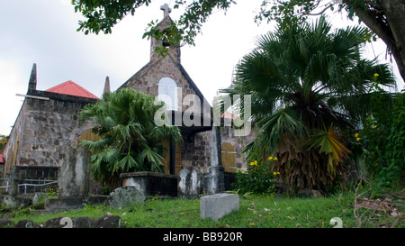 L'église anglicane St Johns Figtree abrite l'original du certificat de mariage de l'amiral Nelson et Fanny Nisbet Nevis Caraïbes Banque D'Images