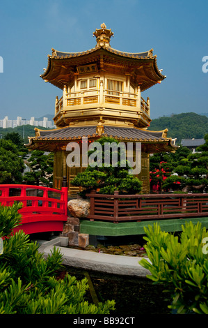 Asie Chine Hong Kong Chi Lin nunnery pagoda 2008 Banque D'Images